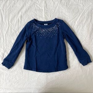 Carter’s Girls Navy Shirt with Jewels